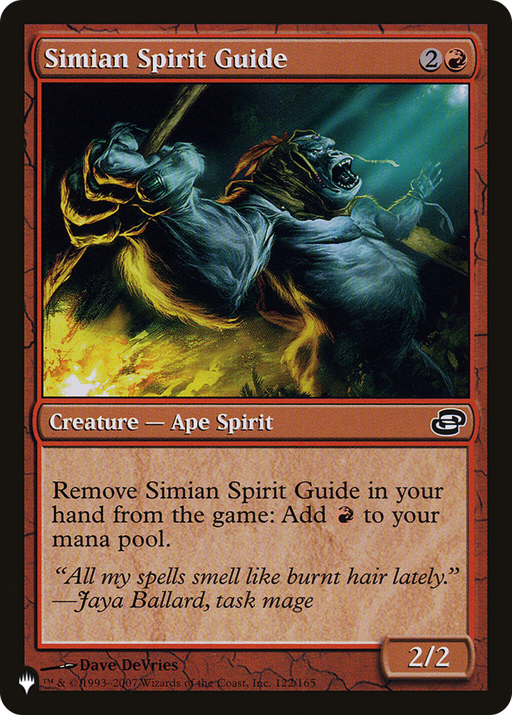 Magic: The Gathering - Simian Spirit Guide - The List