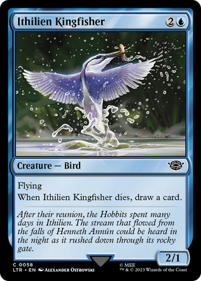 Magic: The Gathering - Ithilien Kingfisher Foil - The Lord of the Rings: Tales of Middle-earth