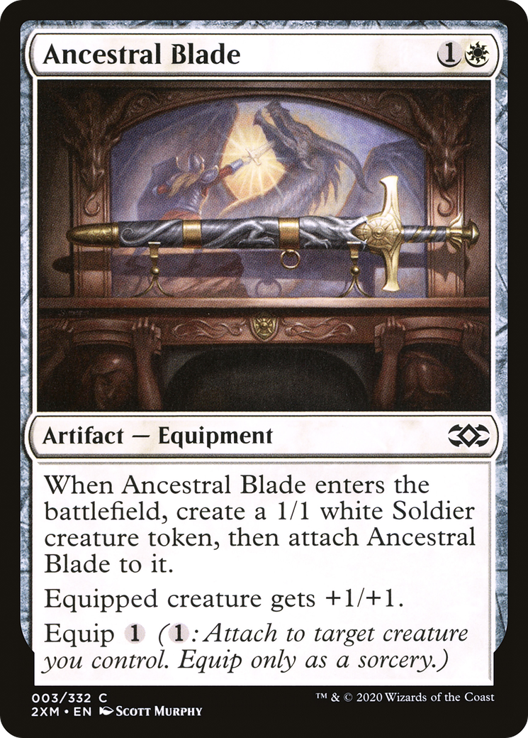 Magic: The Gathering - Ancestral Blade Foil - Double Masters