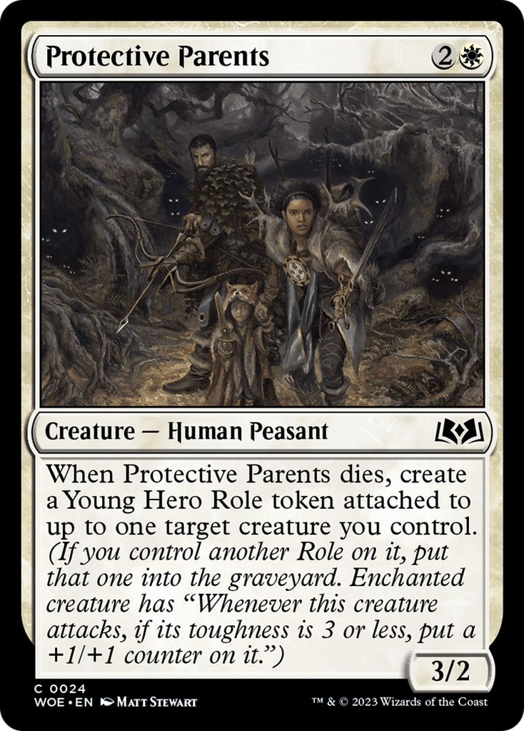 Magic: The Gathering - Protective Parents Foil - Wilds of Eldraine