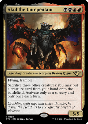 Magic: The Gathering - Akul the Unrepentant Foil - Outlaws of Thunder Junction