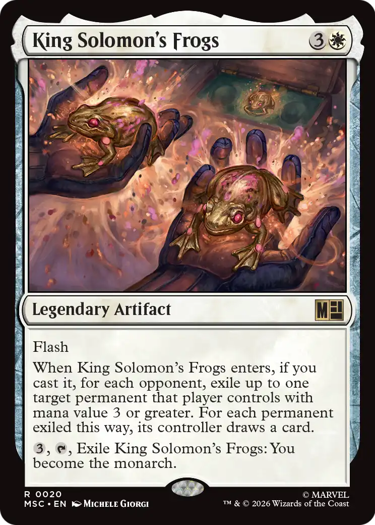 Magic: The Gathering - King Solomon's Frogs - Marvel Super Heroes Commander