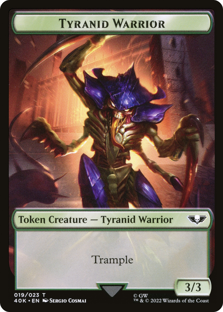 Magic: The Gathering - Tyranid Warrior Token - Warhammer 40000 Tokens