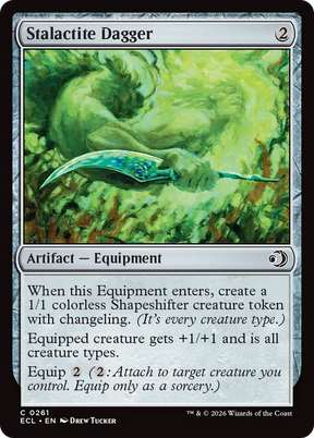 Magic: The Gathering - Stalactite Dagger Foil - Lorwyn Eclipsed