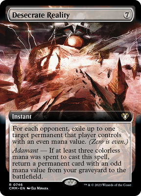 Magic: The Gathering - Desecrate Reality - Commander Masters