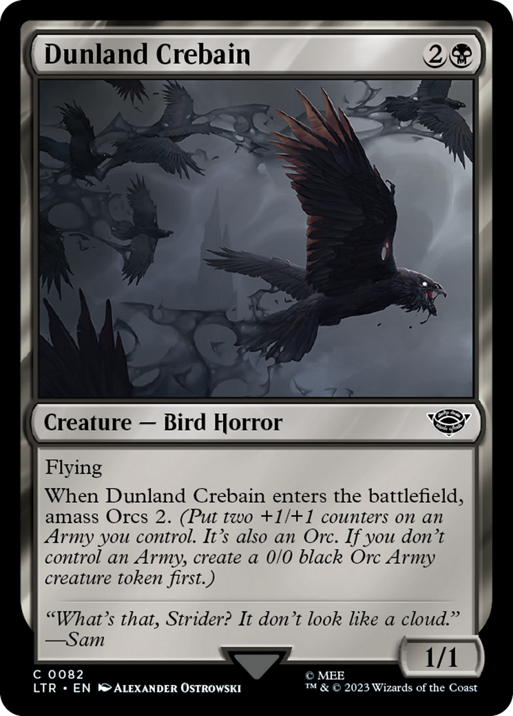 Magic: The Gathering - Dunland Crebain Foil - The Lord of the Rings: Tales of Middle-earth