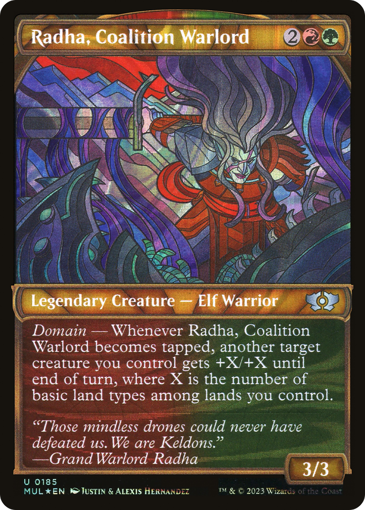 Magic: The Gathering - Radha, Coalition Warlord Foil - Multiverse Legends