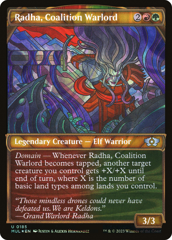 Magic: The Gathering - Radha, Coalition Warlord Foil - Multiverse Legends