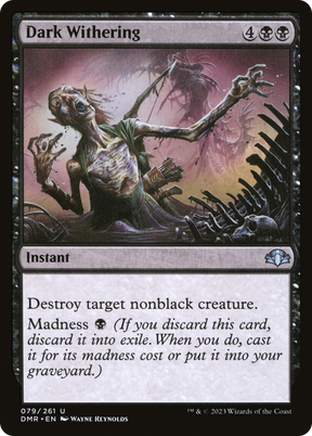 Magic: The Gathering - Dark Withering Foil - Dominaria Remastered