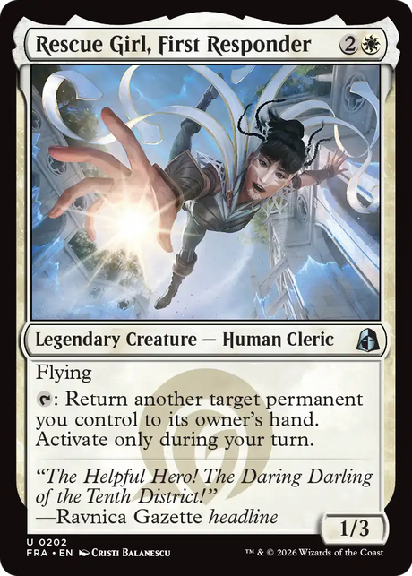 Magic: The Gathering - Rescue Girl, First Responder - Reality Fracture