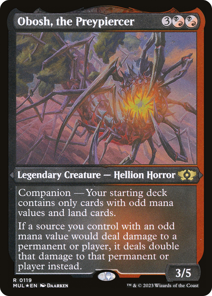 Magic: The Gathering - Obosh, the Preypiercer Foil - Multiverse Legends