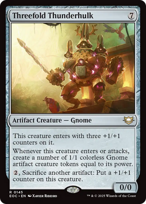 Magic: The Gathering - Threefold Thunderhulk - Edge of Eternities Commander