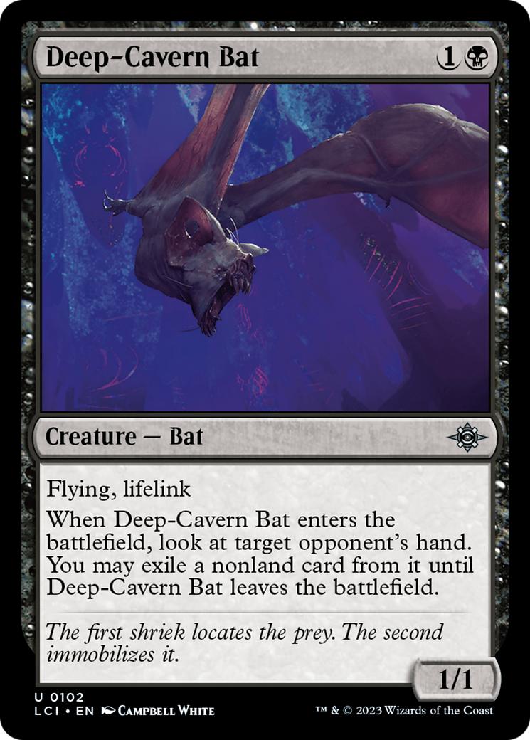 Magic: The Gathering - Deep-Cavern Bat Foil - The Lost Caverns of Ixalan