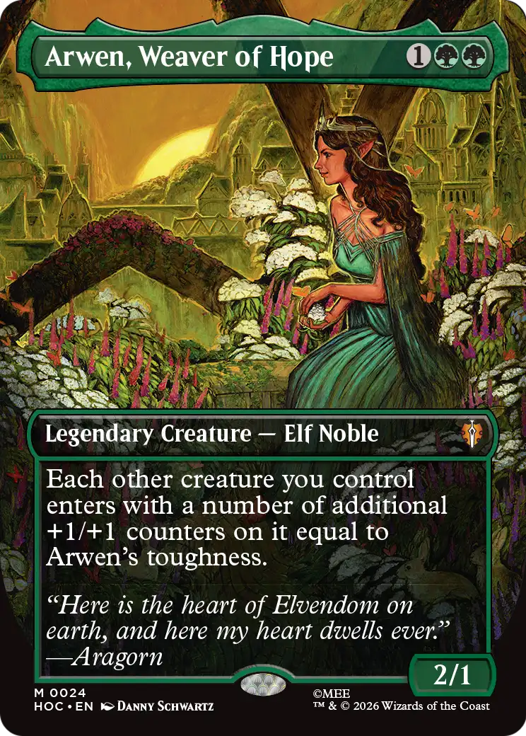 Magic: The Gathering - Arwen, Weaver of Hope Foil - The Hobbit Eternal