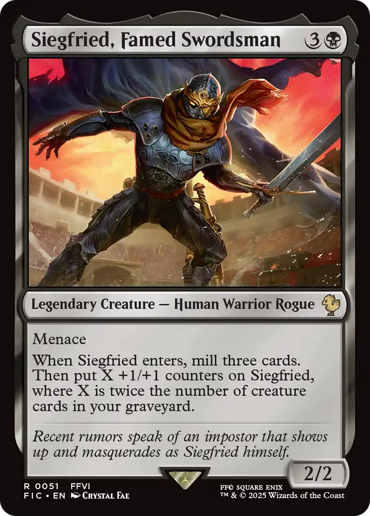 Magic: The Gathering - Siegfried, Famed Swordsman - Final Fantasy Commander