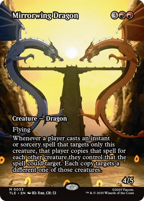 Magic: The Gathering - Mirrorwing Dragon Foil - Avatar: The Last Airbender Eternal