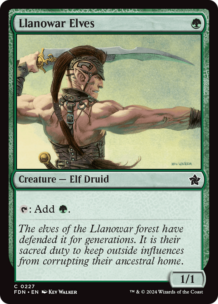 Magic: The Gathering - Llanowar Elves Foil - Foundations