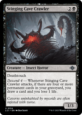 Magic: The Gathering - Stinging Cave Crawler Foil - The Lost Caverns of Ixalan
