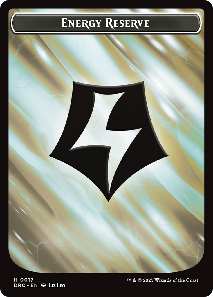 Magic: The Gathering - Energy Reserve - Aetherdrift Commander Tokens