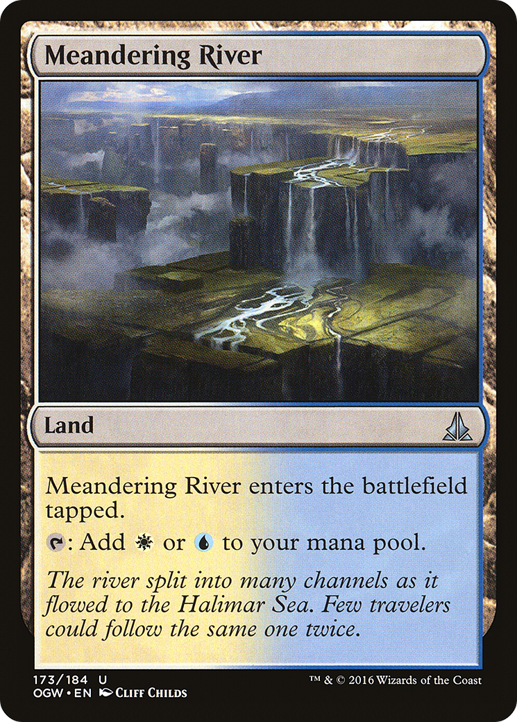 Magic: The Gathering - Meandering River Foil - Oath of the Gatewatch
