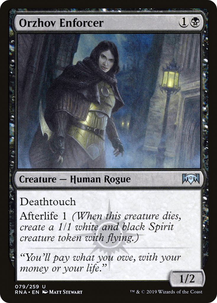 Magic: The Gathering - Orzhov Enforcer Foil - Ravnica Allegiance