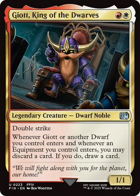 Magic: The Gathering - Giott, King of the Dwarves Foil - Final Fantasy