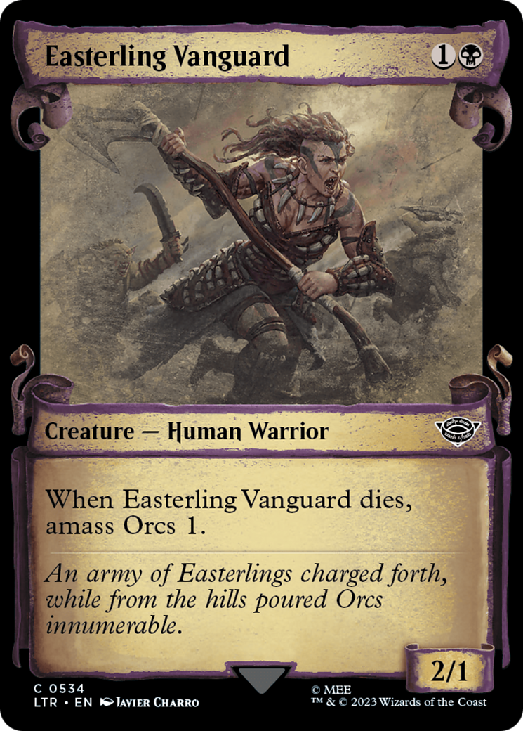 Magic: The Gathering - Easterling Vanguard Foil - The Lord of the Rings: Tales of Middle-earth