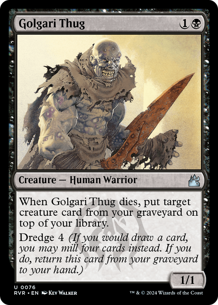 Magic: The Gathering - Golgari Thug Foil - Ravnica Remastered