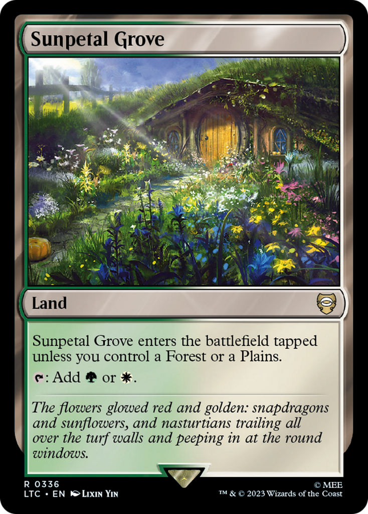 Magic: The Gathering - Sunpetal Grove - Tales of Middle-earth Commander