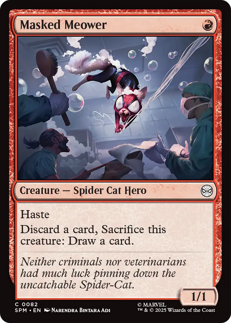 Magic: The Gathering - Masked Meower Foil - Marvel's Spider-Man