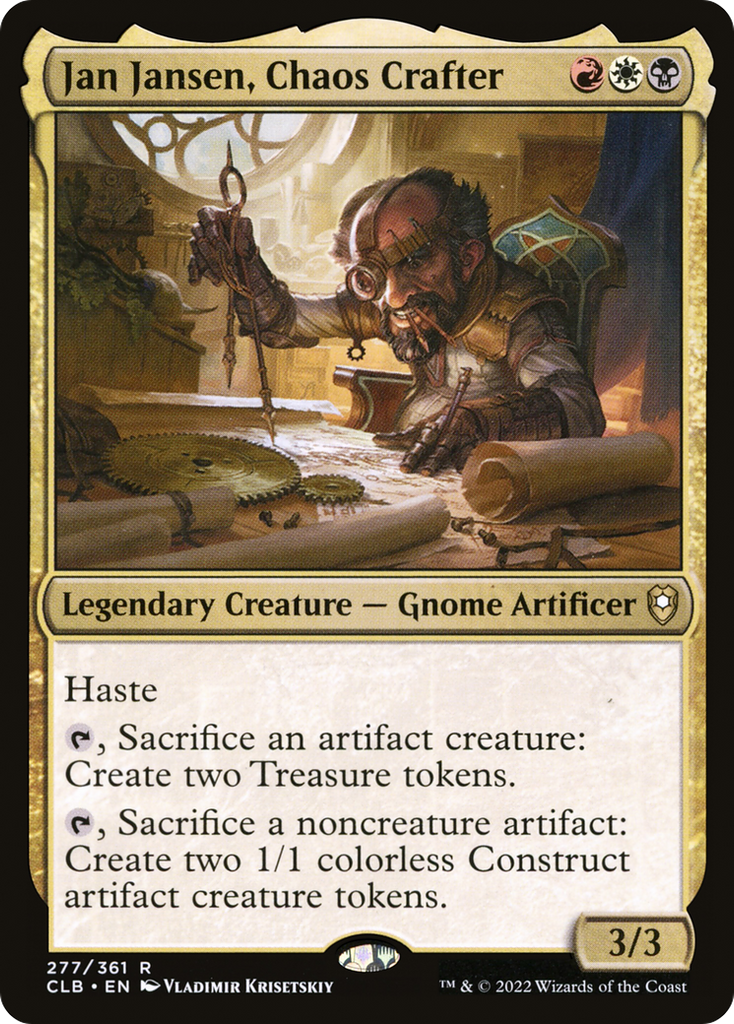 Magic: The Gathering - Jan Jansen, Chaos Crafter - Commander Legends: Battle for Baldur's Gate