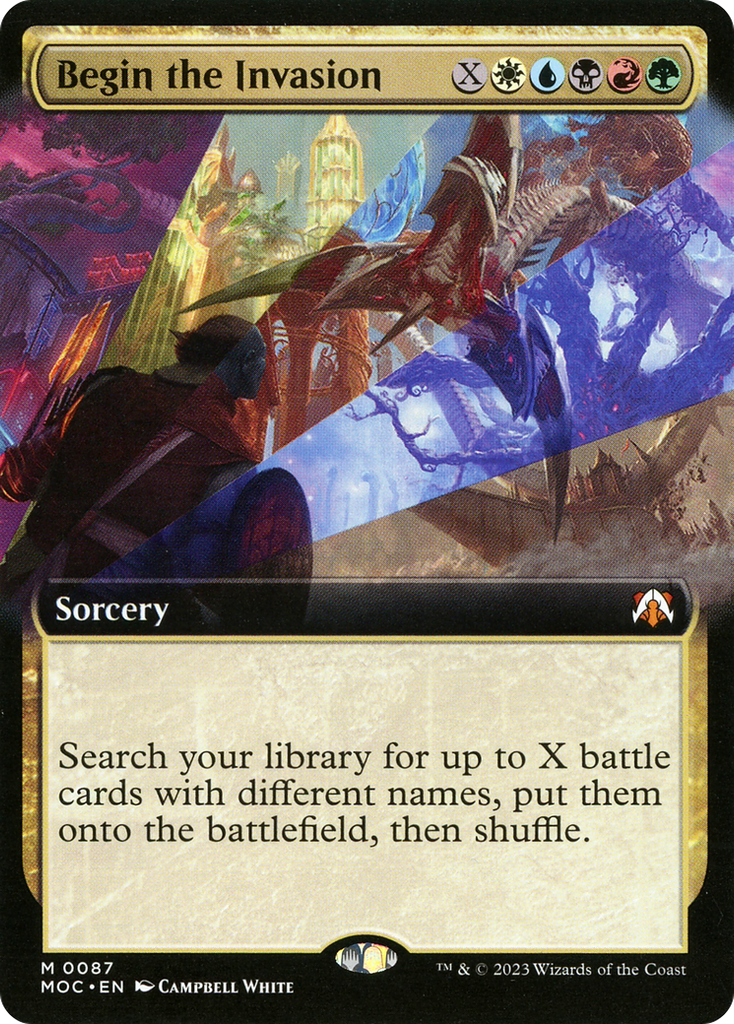 Magic: The Gathering - Begin the Invasion Foil - March of the Machine Commander