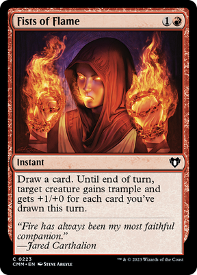 Magic: The Gathering - Fists of Flame Foil - Commander Masters
