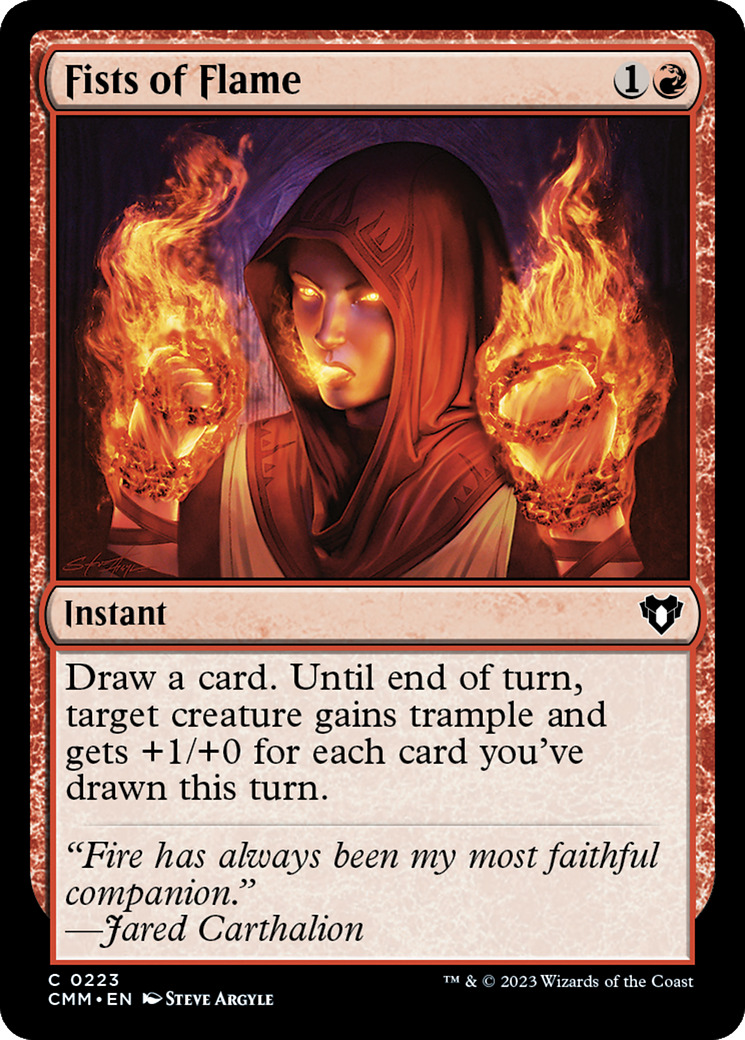 Magic: The Gathering - Fists of Flame - Commander Masters