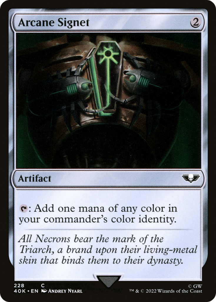 Magic: The Gathering - Arcane Signet - Warhammer 40000 Commander