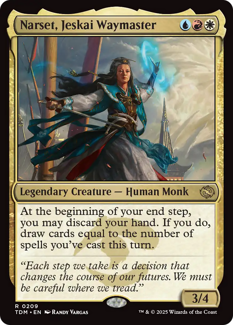 Magic: The Gathering - Narset, Jeskai Waymaster Foil - Tarkir: Dragonstorm