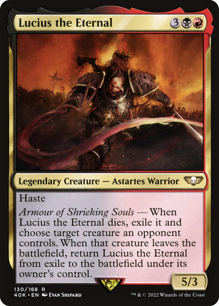 Magic: The Gathering - Lucius the Eternal - Warhammer 40000 Commander