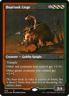 Magic: The Gathering - Boartusk Liege Foil - Double Masters 2022