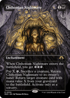 Magic: The Gathering - Chthonian Nightmare Foil - Modern Horizons 3