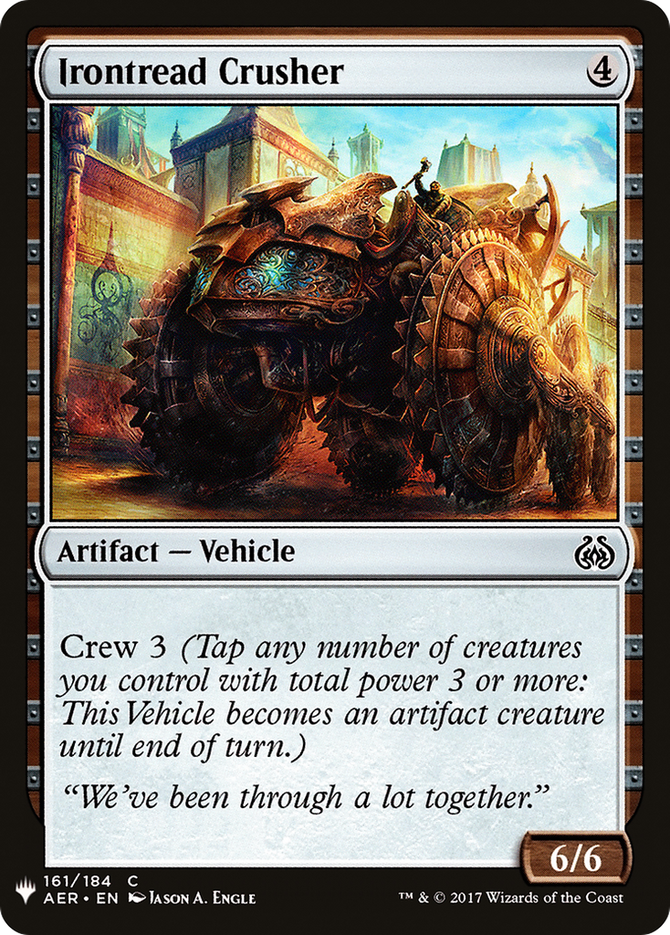 Magic: The Gathering - Irontread Crusher - The List