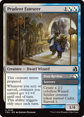 Magic: The Gathering - Prudent Fateseer // Peer Review Foil - Reality Fracture