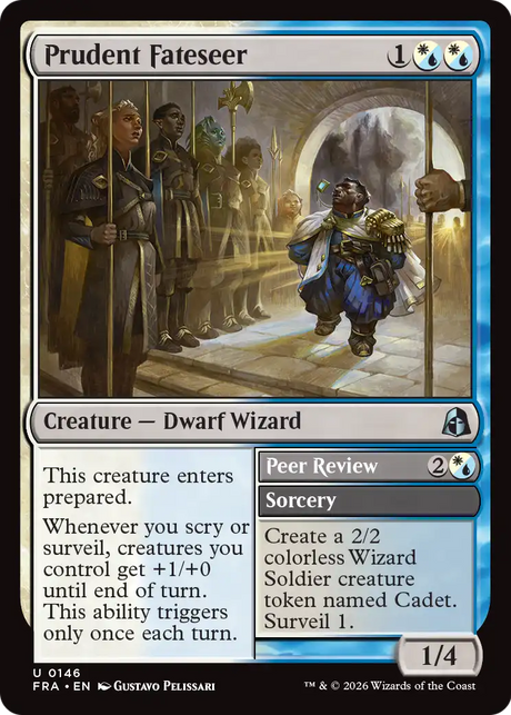 Magic: The Gathering - Prudent Fateseer // Peer Review Foil - Reality Fracture