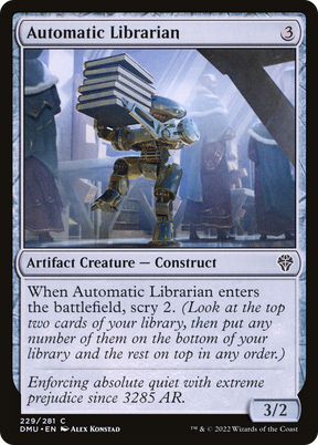 Magic: The Gathering - Automatic Librarian Foil - Dominaria United