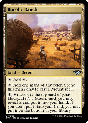 Magic: The Gathering - Bucolic Ranch Foil - Outlaws of Thunder Junction