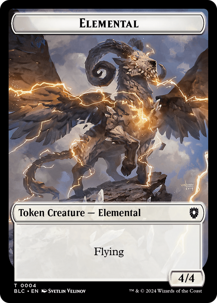 Magic: The Gathering - Elemental Token - Bloomburrow Commander Tokens