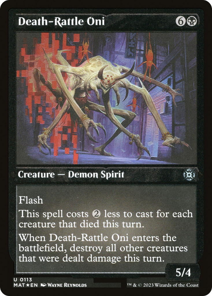 Magic: The Gathering - Death-Rattle Oni Foil - March of the Machine: The Aftermath