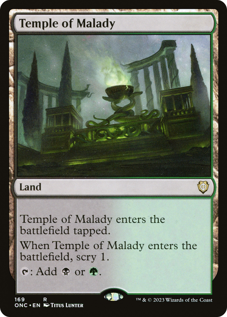 Magic: The Gathering - Temple of Malady - Phyrexia: All Will Be One Commander