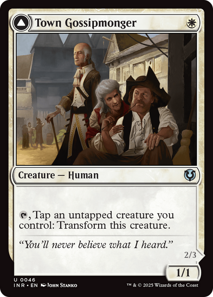 Magic: The Gathering - Town Gossipmonger // Incited Rabble - Innistrad Remastered