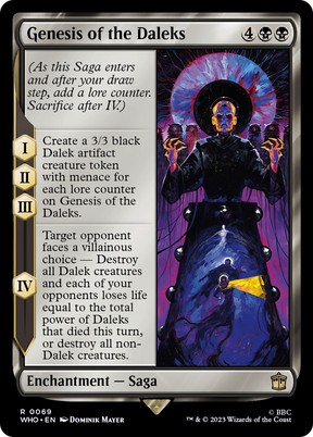 Magic: The Gathering - Genesis of the Daleks - Doctor Who