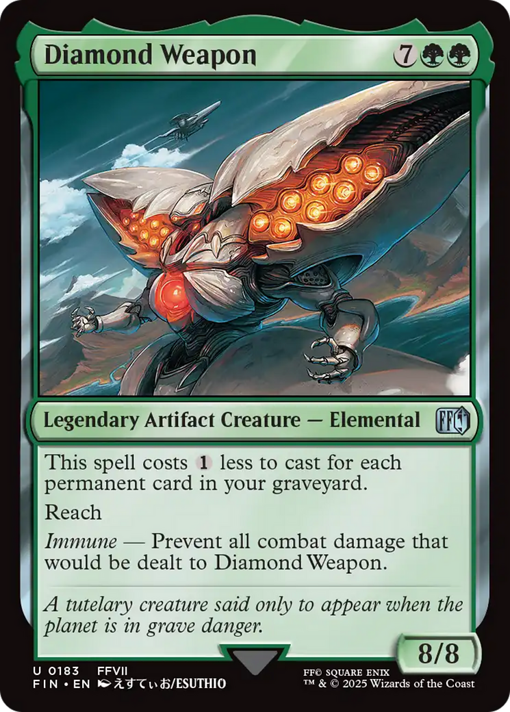 Magic: The Gathering - Diamond Weapon - Final Fantasy